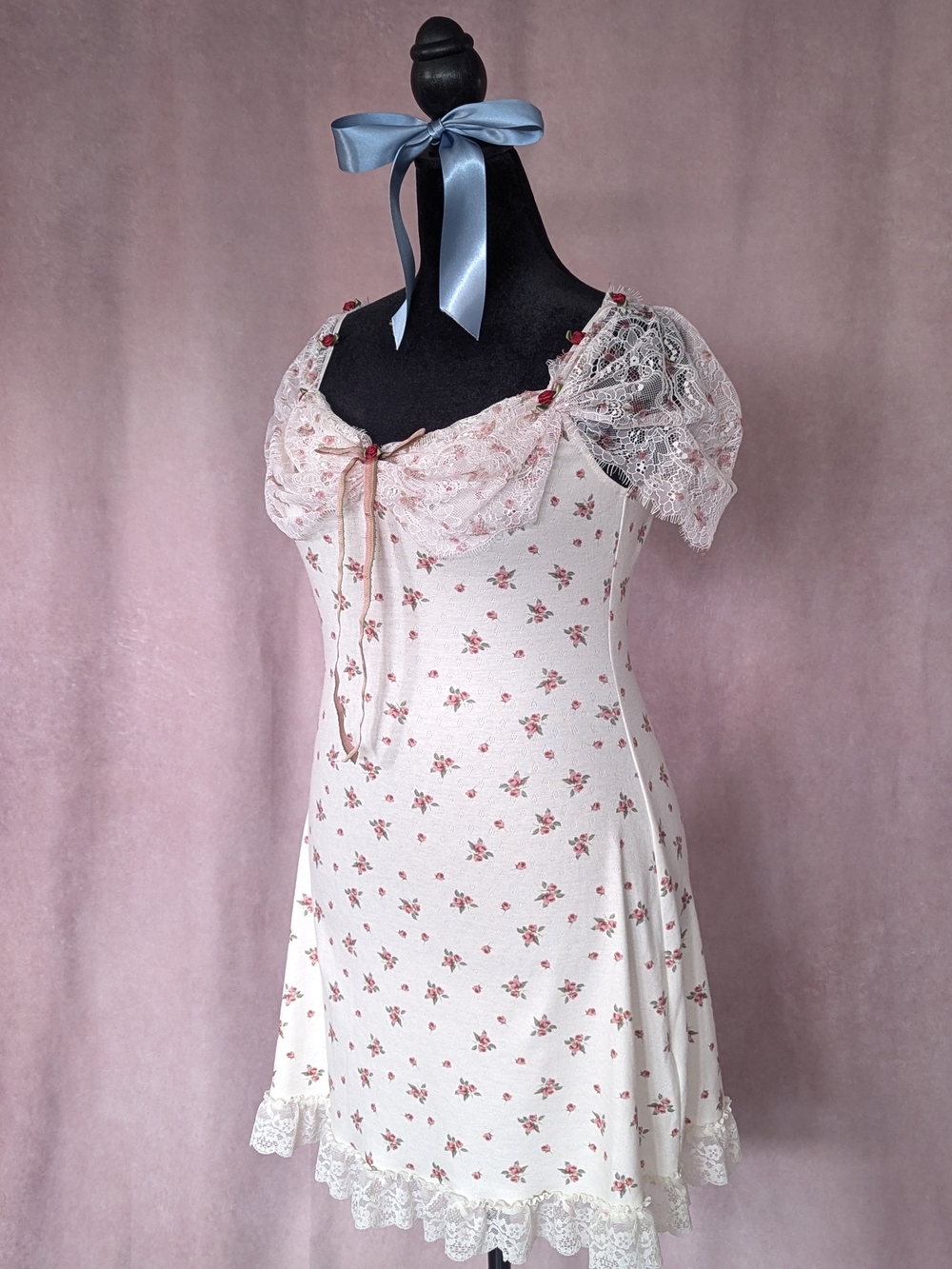 Lacemade Rosebud Lace Garden Mini Dress – XL - Picture 3 of 9